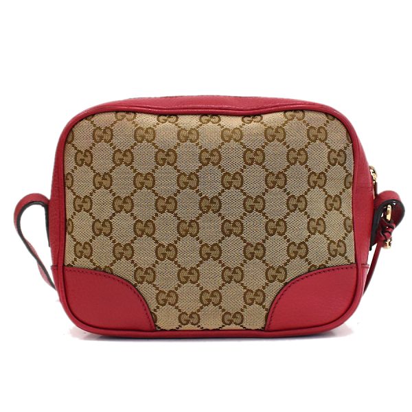 5000049884102453 3 Gucci Shoulder Bag Crossbody GG Canvas Leather Beige Red