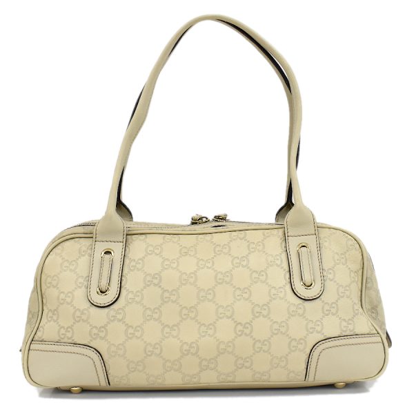 5000049884102487 3 Gucci Princy Handbag 161720 Ribbon Guccisima Leather Ivory