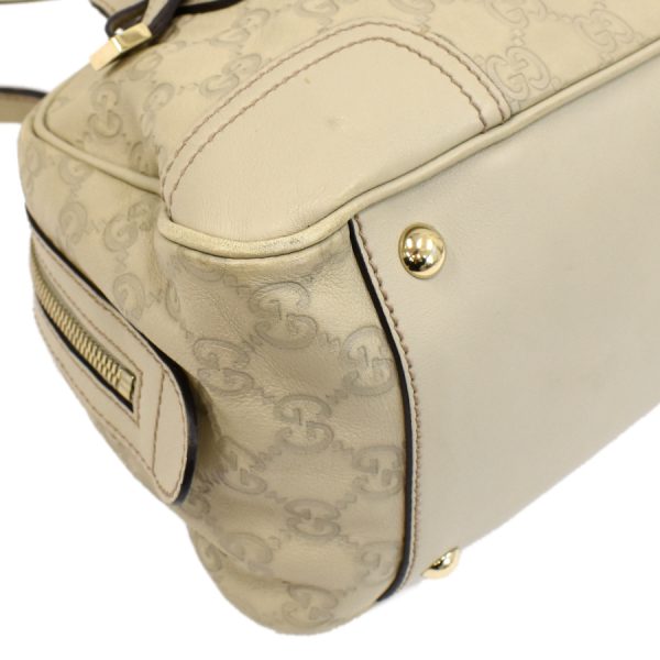 5000049884102487 6 Gucci Princy Handbag 161720 Ribbon Guccisima Leather Ivory