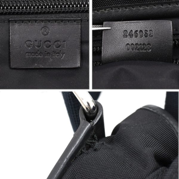 5000049884102491 9 Gucci Messenger Shoulder Bag Nylon Black