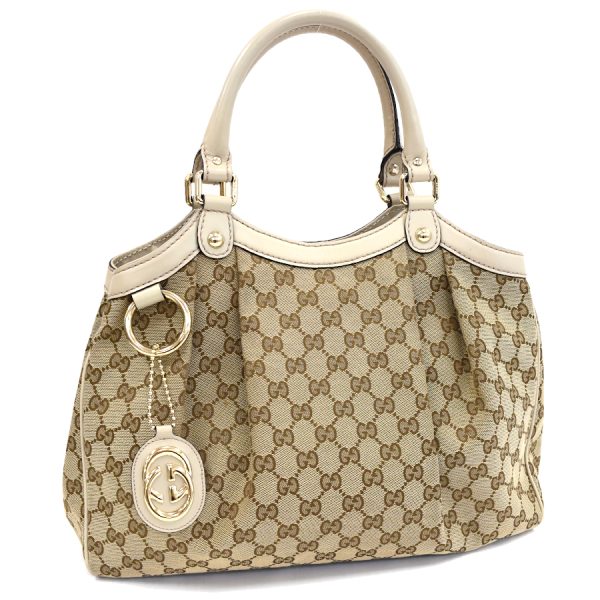 5000049884102497 1 Gucci Sookie Tote Shoulder Bag 211944 Interlocking GG Canvas