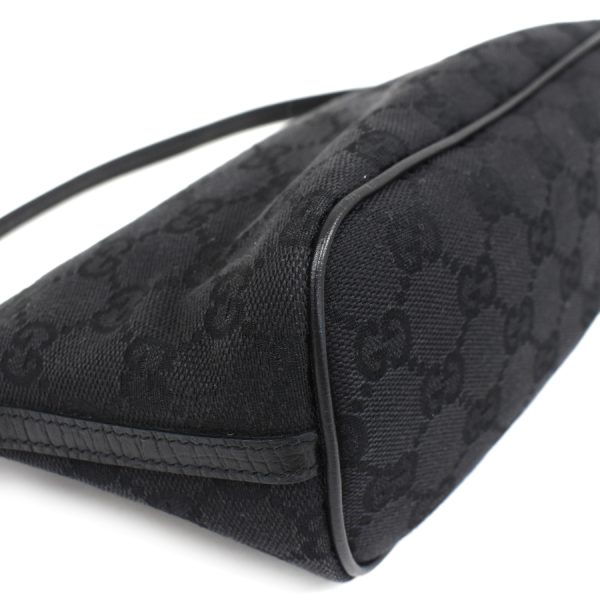 5000049884102530 5 Gucci Accessory Pouch Mini Handbag GG Canvas Leather Black