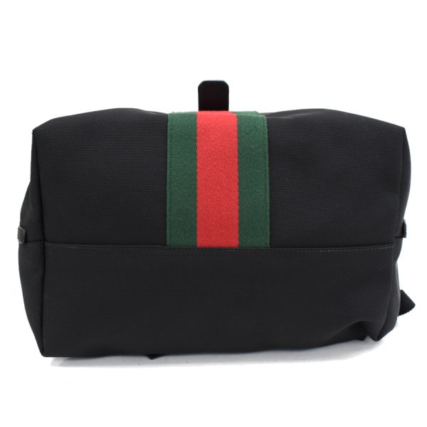 5000049884102646 5 Gucci Backpack Rucksack Techno Canvas Leather Black