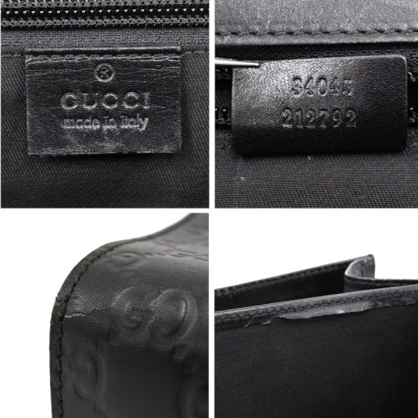 5000049884102667 9 Gucci Briefcase Business Bag Guccisima Leather Black