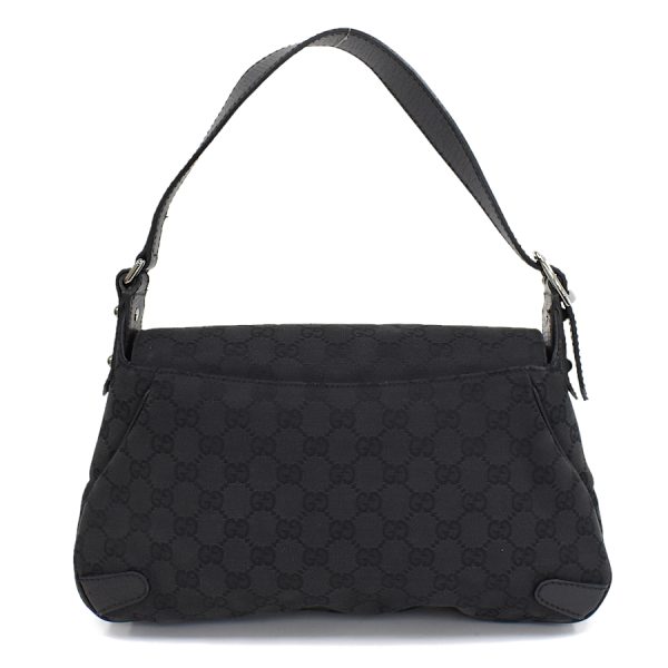 5000049884102705 3 Gucci Shoulder Bag Canvas Leather Black