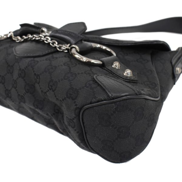 5000049884102705 5 Gucci Shoulder Bag Canvas Leather Black