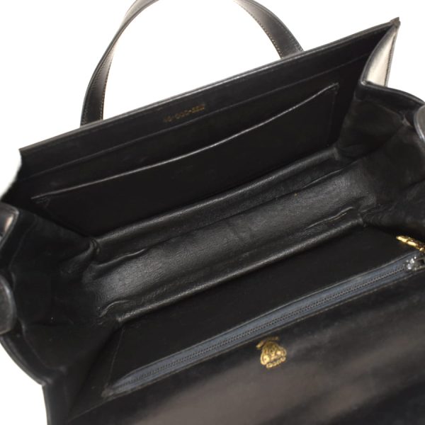 5000049884102718 8 Gucci Handbag Leather Black