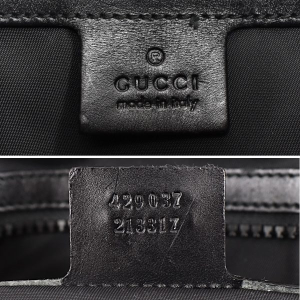 5000049884102741 9 Gucci Animalier Backpack Techno Canvas Leather Black