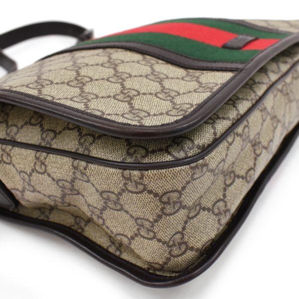 5000049884102751 5 Gucci Messenger Shoulder Bag GG Supreme Canvas Leather Black