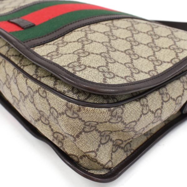 5000049884102751 6 Gucci Messenger Shoulder Bag GG Supreme Canvas Leather Black