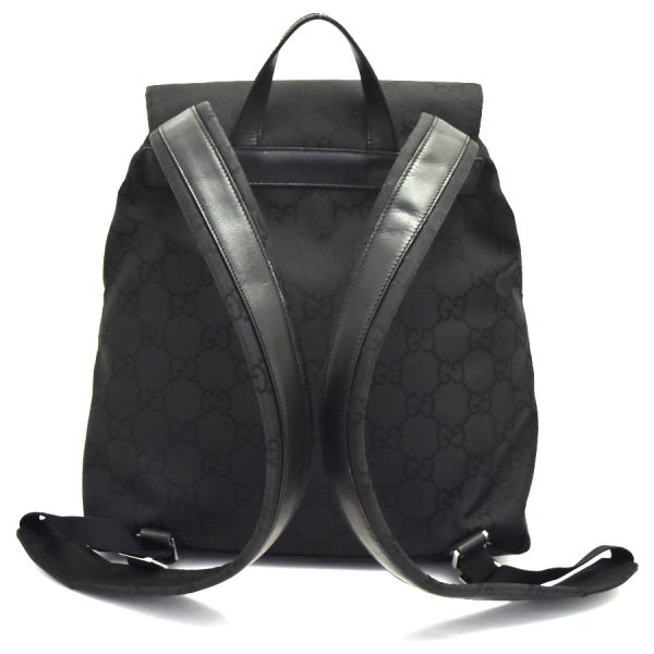 5000049884102754 3 Gucci Rucksack Backpack Nylon Leather Black