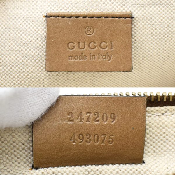 5000049884102768 9 Gucci Tote Bag GG Canvas Leather Beige