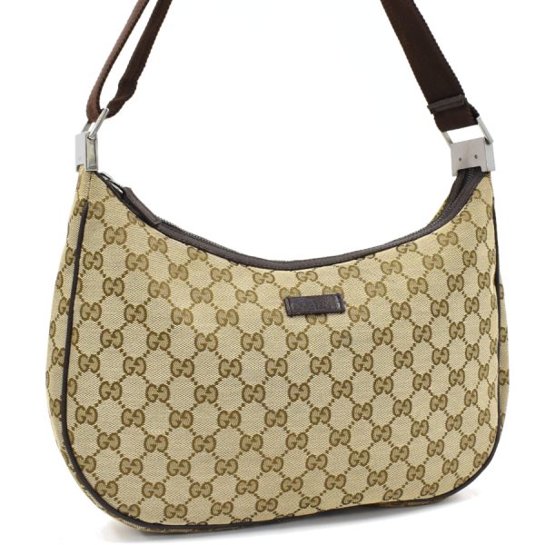 5000049884102787 1 Gucci Crossbody Shoulder Bag GG Canvas Leather Beige