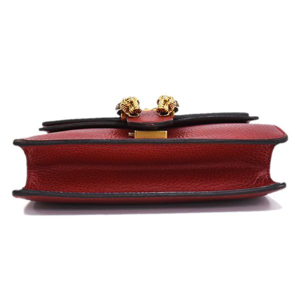 5000049884102837 4 Gucci Chain Shoulder Bag Leather Red