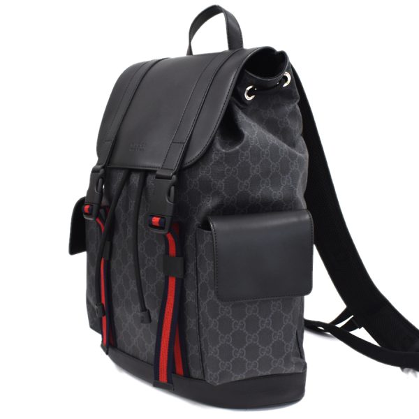 5000049884102842 2 Gucci Backpack Soft GG Supreme Leather Black