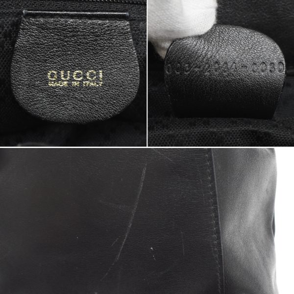 5000049884102894 9 Gucci Rucksack Backpack Bamboo Leather Black