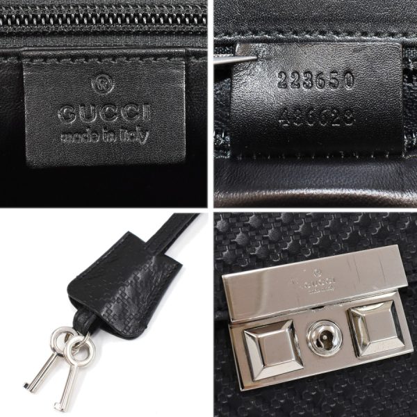 5000049884102917 9 Gucci Briefcase Handbag Leather Black