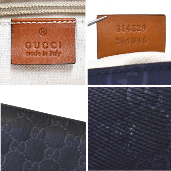 5000049884102934 9 Gucci Crossbody Shoulder Bag GG Nylon Leather Navy