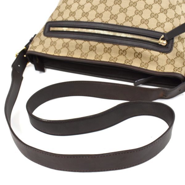 5000049884103031 7 Gucci Crossbody Shoulder Bag 388930 GG Canvas Leather Beige