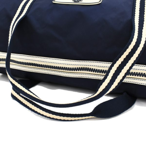 5000049884103049 7 Gucci Boston Bag Nylon Canvas Leather Navy