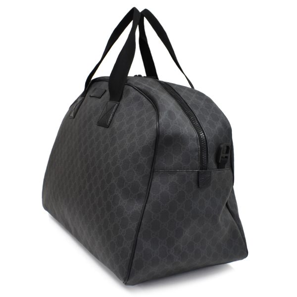 5000049884103050 2 Gucci Duffel Bag 2way Travel Boston Bag 162800 GG Supreme Dark Gray