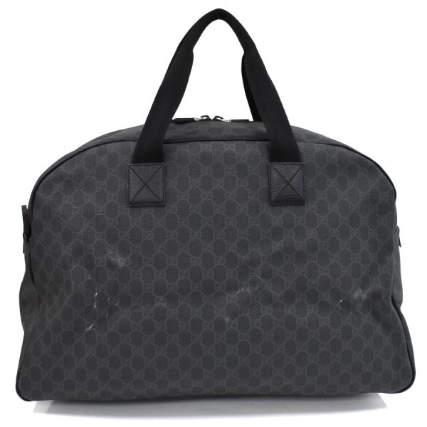 5000049884103050 3 Gucci Duffel Bag 2way Travel Boston Bag 162800 GG Supreme Dark Gray