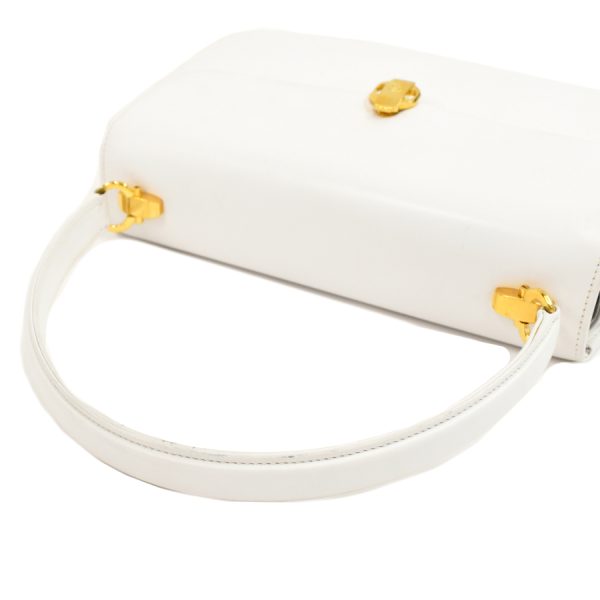 5000049884103061 6 Gucci Handbag Top Handle Leather White