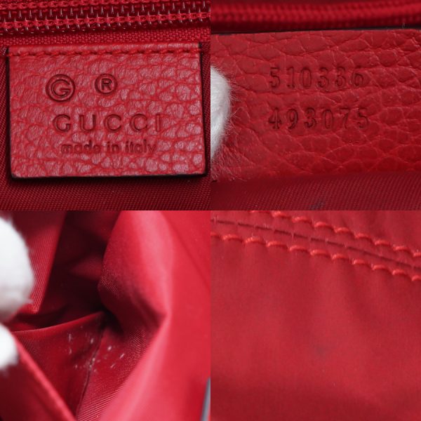 5000049884103091 9 Gucci Backpack Nylon Leather Red