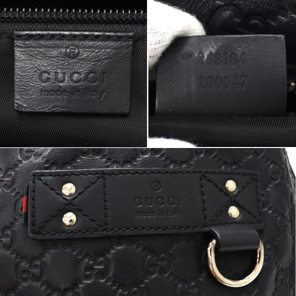 5000049884103123 9 Gucci Rucksack Backpack Leather Black