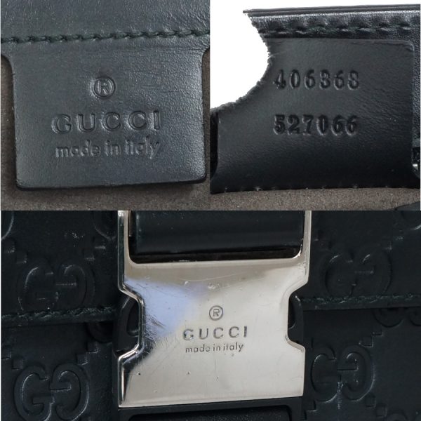 5000049884103156 9 Gucci Shima Shoulder Bag Black Leather