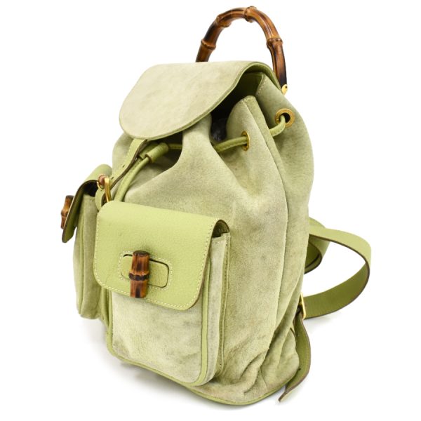 5000049884103157 2 Gucci Rucksack Backpack Suede Leather Green