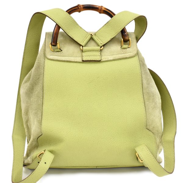 5000049884103157 3 Gucci Rucksack Backpack Suede Leather Green