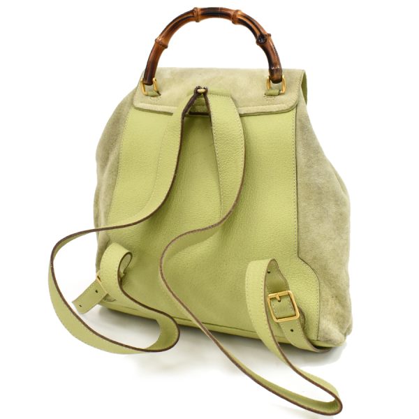 5000049884103157 4 Gucci Rucksack Backpack Suede Leather Green