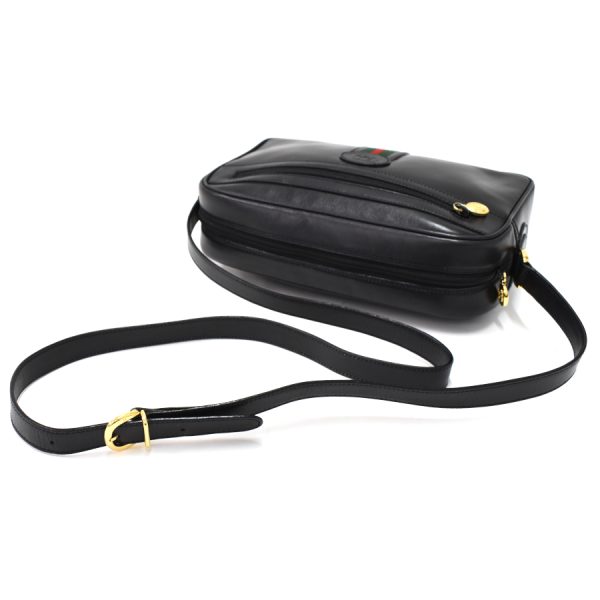 5000049884103224 7 Gucci Crossbody Shoulder Bag Sherry Line Leather Black