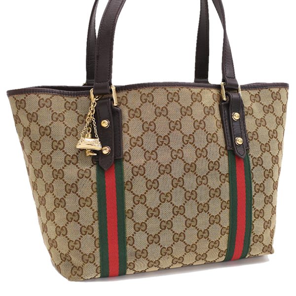 5000049884103238 1 Gucci Tote Handbag GG Canvas Leather Beige