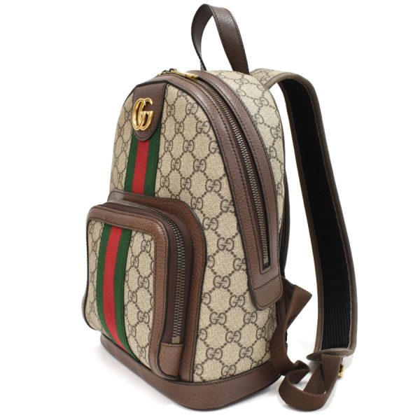 5000049884103240 2 Gucci Backpack Ophidia GG Supreme Leather Beige