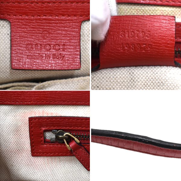 5000049884103246 9 Gucci 2way Handbag Horsebit Leather Red