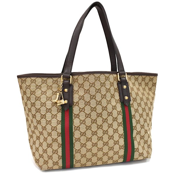 5000049884103335 1 Gucci GG Canvas Shoulder Bag Beige Brown Web Stripe Sherry Line