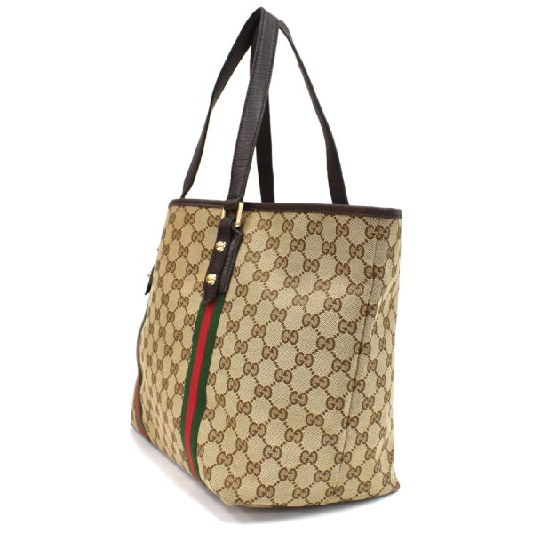 5000049884103335 2 Gucci GG Canvas Shoulder Bag Beige Brown Web Stripe Sherry Line