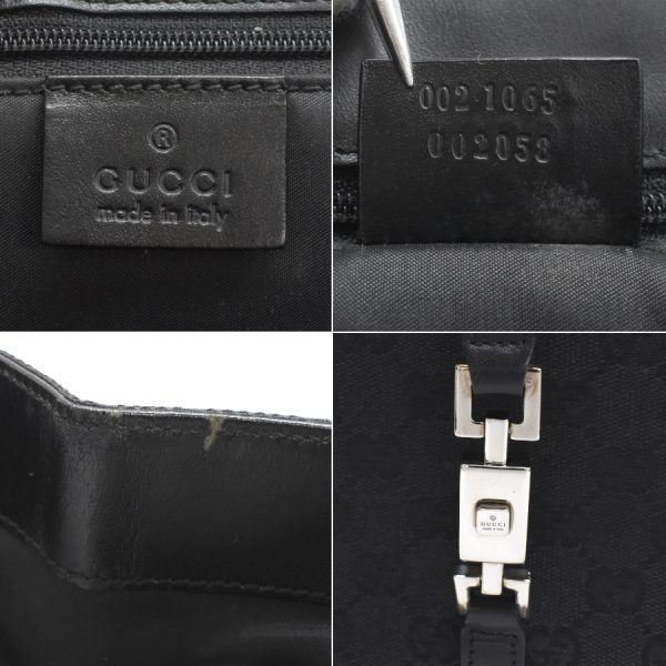 5000049884103336 9 Gucci Tote Bag Marrakech Leather Black