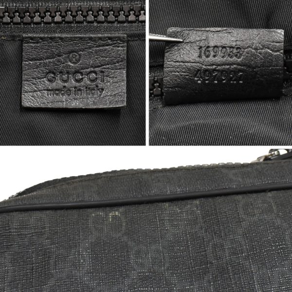 5000049884103366 9 Gucci Belt Bag GG Supreme Canvas Leather Black