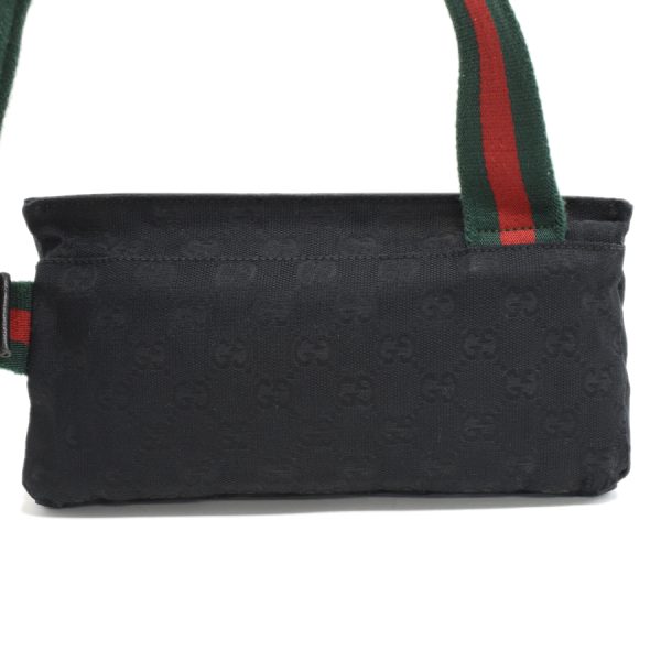 5000049884103434 3 Gucci Crossbody Shoulder Bag Crest Canvas Leather Navy