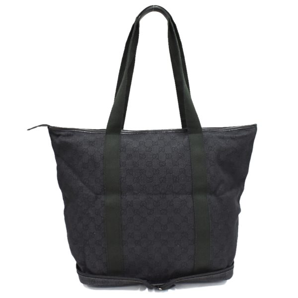 5000049884103437 3 Gucci GG Canvas Tote Bag Shoulder Bag Black Folding