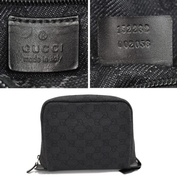 5000049884103437 9 Gucci GG Canvas Tote Bag Shoulder Bag Black Folding