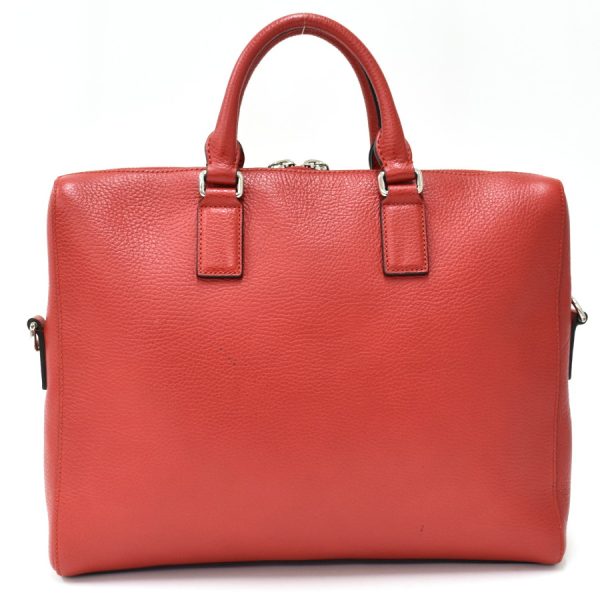 binary comment Gucci Business Bag Briefcase 2way Handbag Leather Red