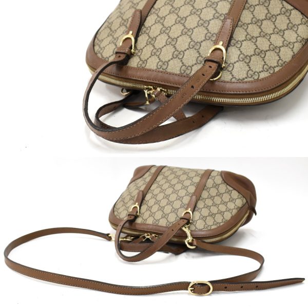 5000049884103497 7 Gucci 2way handbag shoulder 309617 Gucci Nice GG Supreme Leather Brown