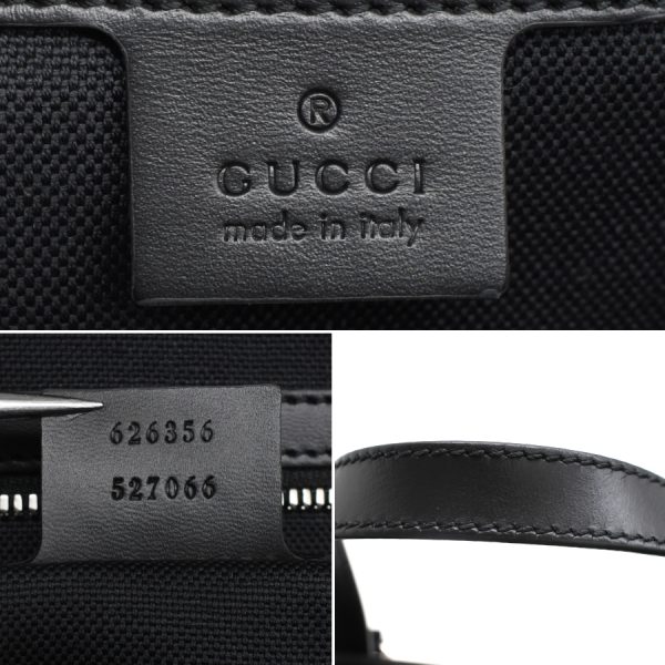 5000049884103519 9 Gucci Backpack Nylon Leather Black