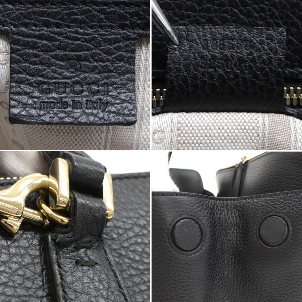 5000049884103535 9 Gucci 2way handbag leather black interlocking G