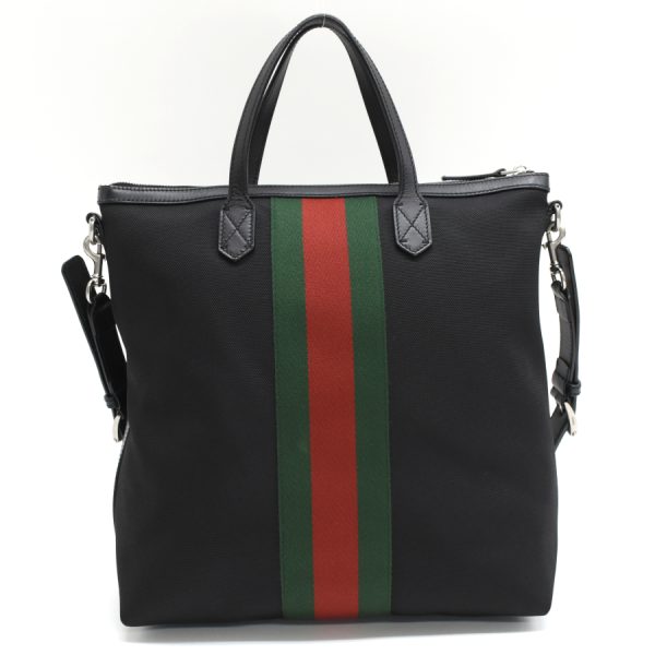 5000049884103563 3 Gucci tote shoulder bag Techno canvas leather black