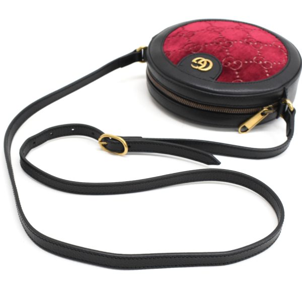 5000049884103581 7 Gucci shoulder bag pochette GG Marmont velvet leather black